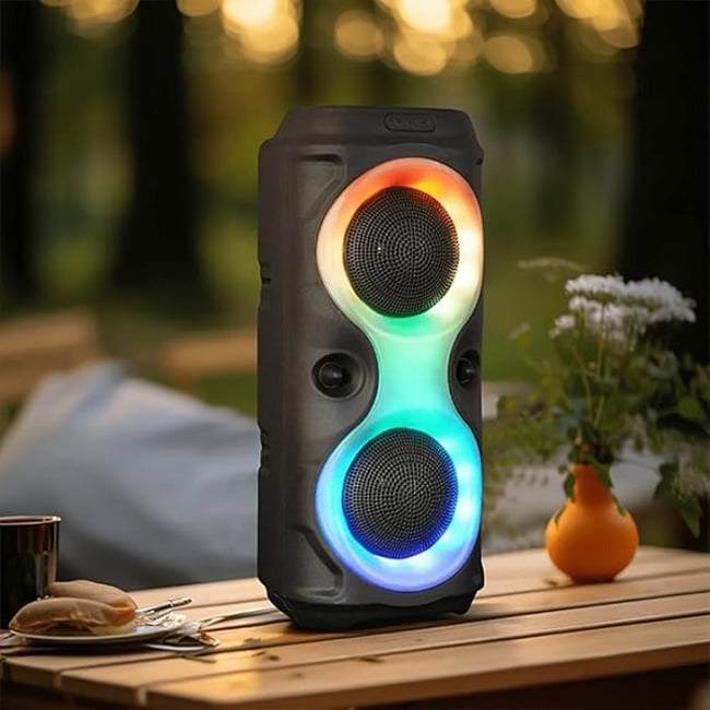 Boxa Portabila, 20W, Bluetooth V5.1, Usb, TF Card, FM, 1500mah, microfon, HD Sound, negru, Miromoto®