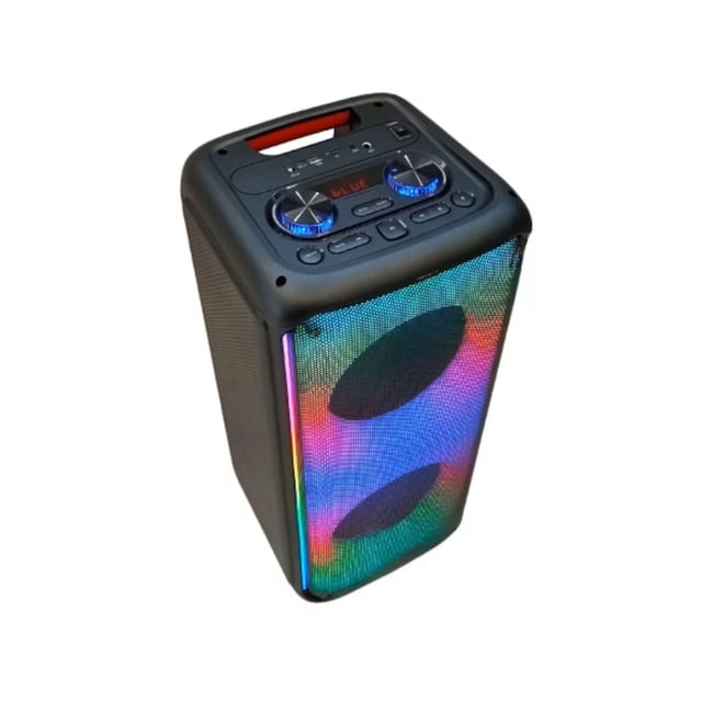 Boxa Portabila, putere 60w, lumina RGB, bluetooth V5.3, microfon wireless, telecomanda, aux, usb