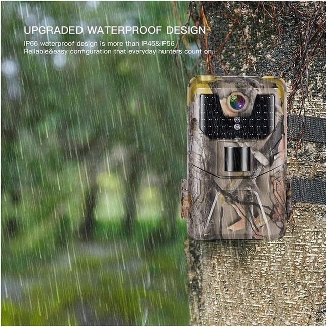 Camera de vanatoare 3MP 4K, 940nm LED-uri IR, senzor de miscare cu vedere de noapte, viteza de declansare rapida de 0, 2 s, alimentare baterii