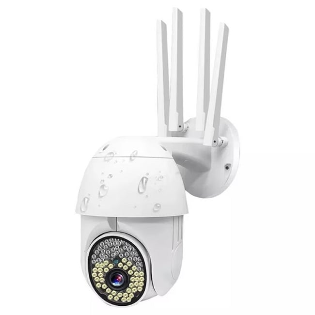 Camera De Supraveghere 355°, WIFI, 5MP, 79LED, 4 Antene, IP66, Alarma, HD