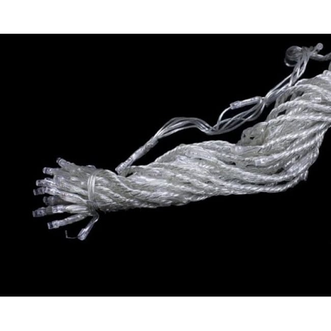 Instalatie de Craciun 3 M x 1 M, Perdea Ploaie, Lumina Alba, 132 Leduri