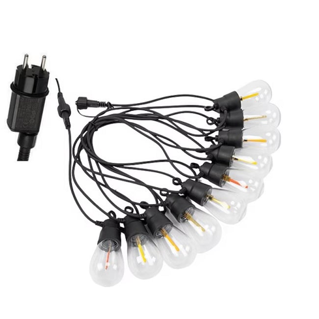 Ghirlanda luminoasa exterior, impermeabila, interconectabila, 5m, RGB, 10W