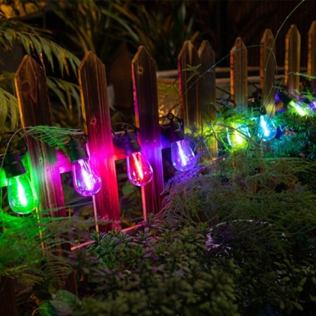 Ghirlanda luminoasa exterior, impermeabila, interconectabila, 5m, RGB, 10W