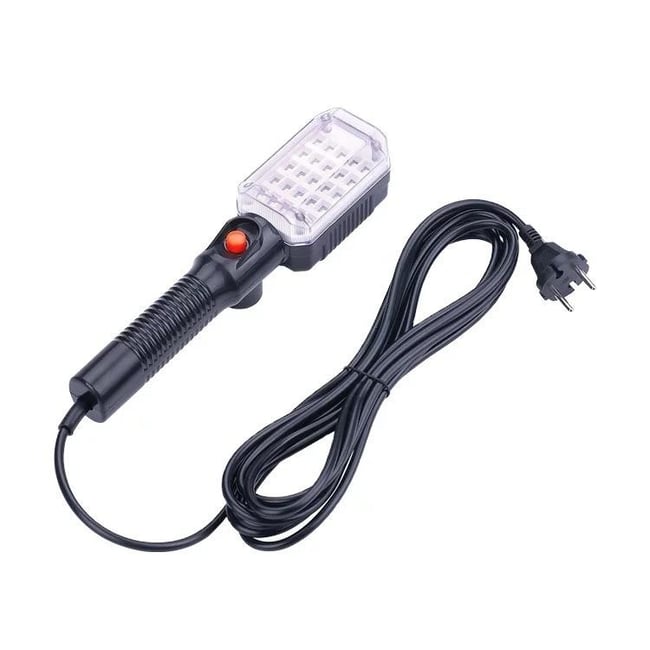 Lampa de lucru cu LED, carlig si magnet, lungime cablu 10m, 25 LED