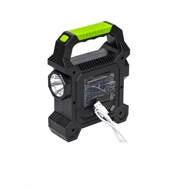 Lanterna reincarcabila, LED+COB, panou solar, 3 moduri iluminare, 15W, 2400mah, IP44, functie powerbank