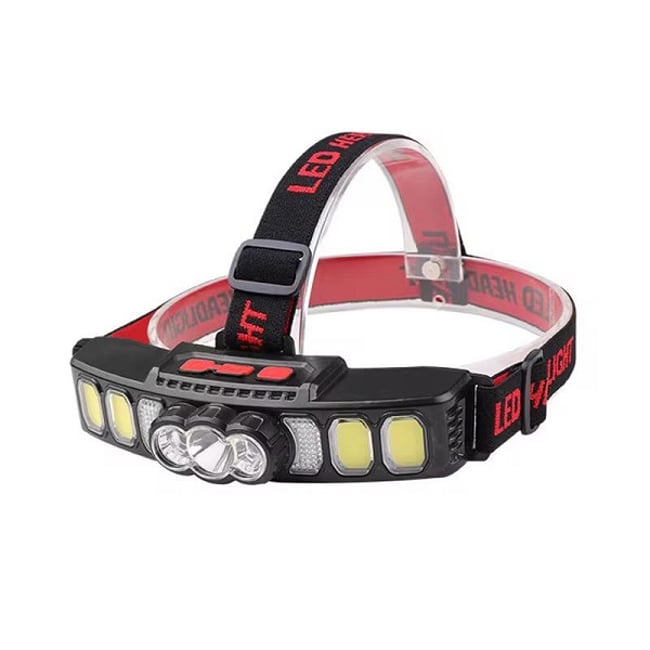 Lanterna de cap reincarcabila, XPE+ COB, 6 moduri de iluminare, 500lm, ip55, 1200mah, incarcare USB-C, 6000k