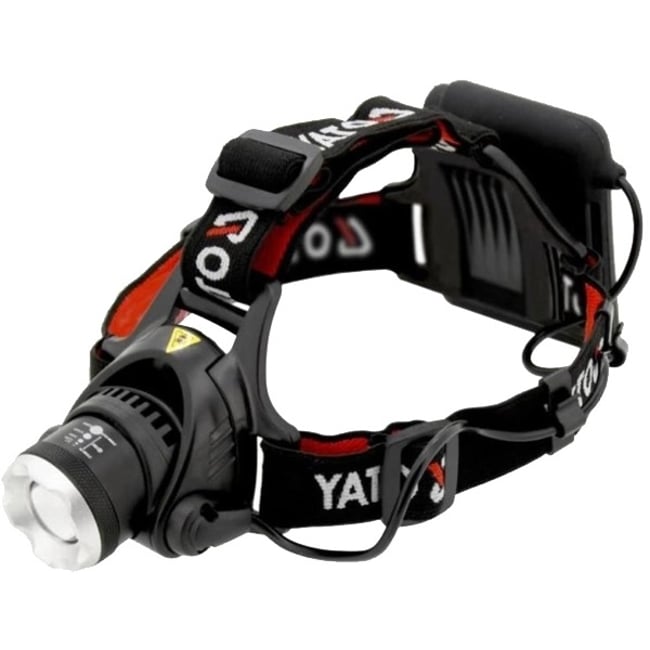 Lanterna frontala, pentru cap, 10W, Yato YT-08591, 450 lm, zoom