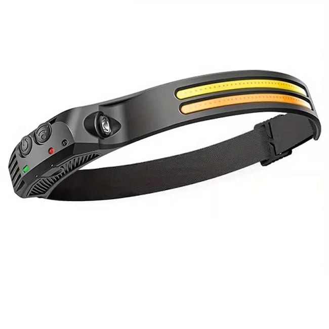 Lanterna De Cap LED, Sursa Banda 2 X COB Ultra-Bright, XPE + COB, Profesionala, 6 Moduri Lumina, Acumulator 1200mah, Senzor