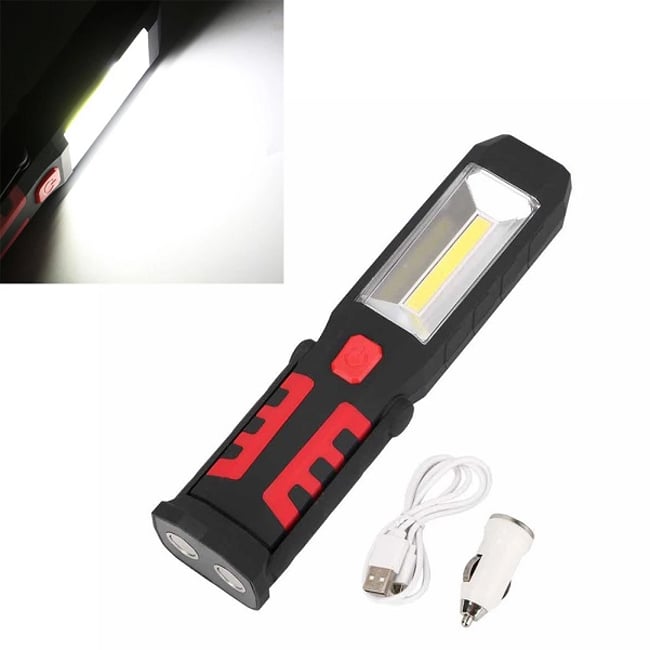 Lanterna Portabila 3W COB LED, 260lm, 2 Magneti, Acumulator Li-Lon 3.7V