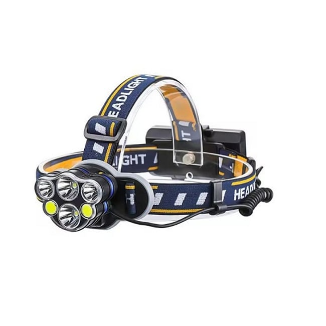 Lanterna De Cap Reincarcabila, LED + COB, 8 Moduri de Iluminare, 500lm