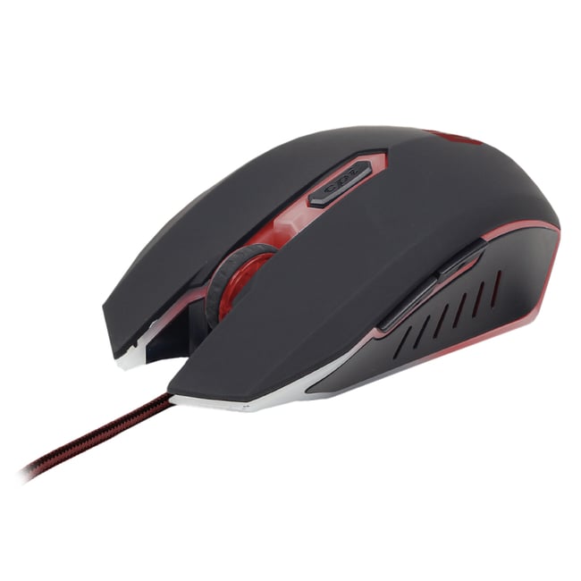 Mouse optic Gaming, 2400 dpi quick, cu fir 1.3m lungime, usb 2.0, cablu anti-încurcare, negru