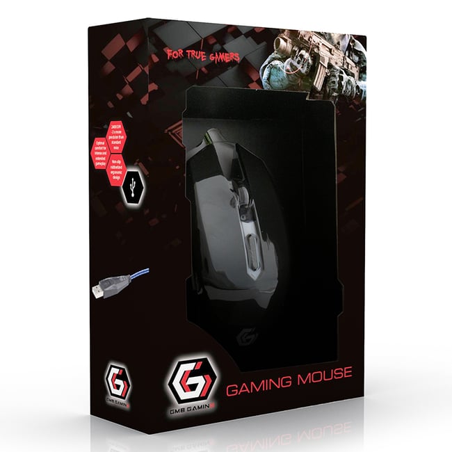 Mouse optic Gaming, 2400 dpi quick, cu fir 1.3m lungime, usb 2.0, cablu anti-încurcare, negru