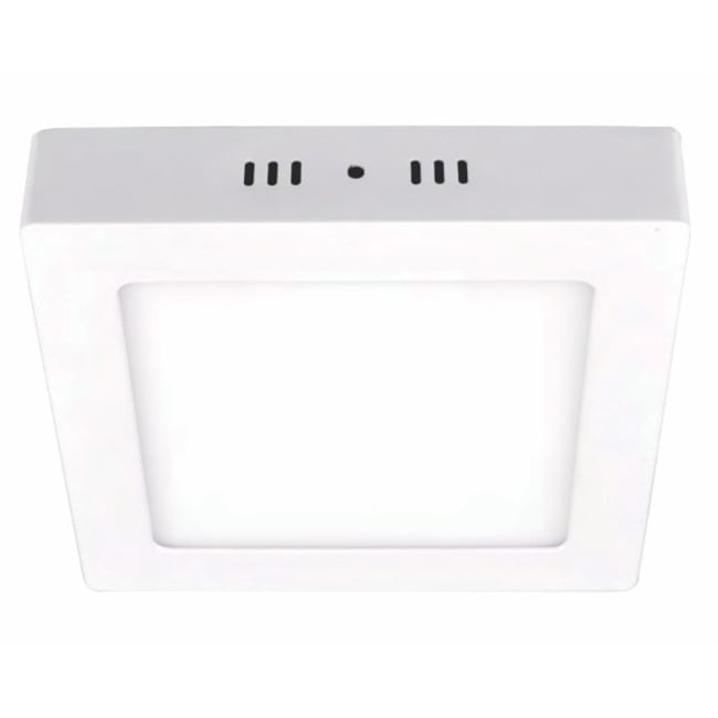 Spot Led Patrat 220X220X37mm, Aplicat, 18W, 6400K, Lumina Rece