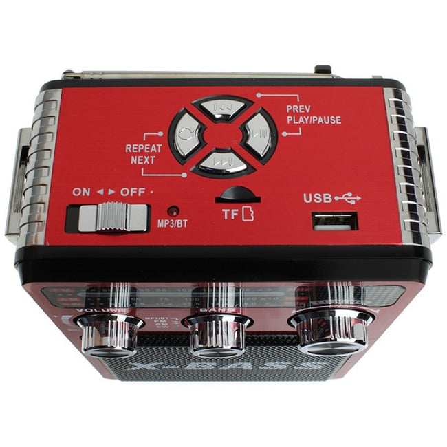 Radio portabil XB-181BT BT X-Bass cu Bluetooth, USB, SD, AUX și Radio AM/FM/SW