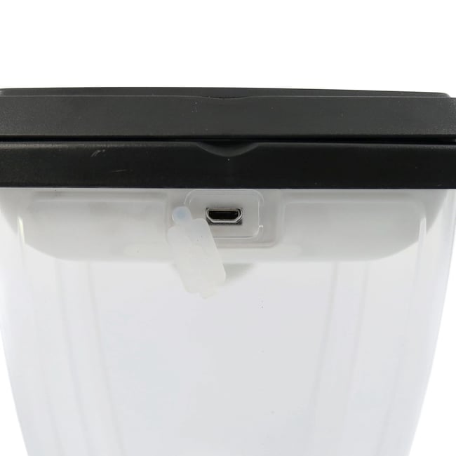 Lampa solara LED GDPLUS, cu senzor de miscare, 30 W, neagra, exterior