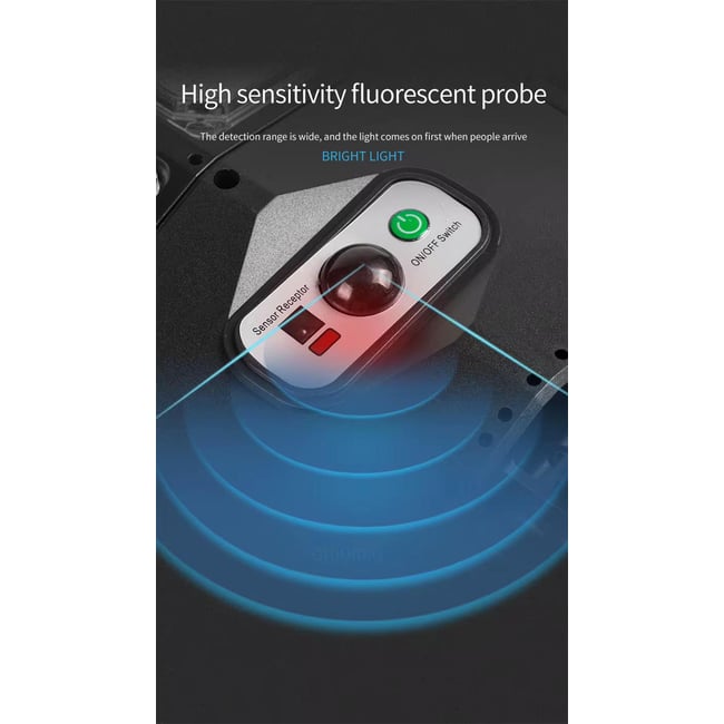 Lampa solara stradala cu panou solar si telecomanda, 130W, suport incorporat, 12 celulele led, rezistent la apa, senzor de miscare si lumina