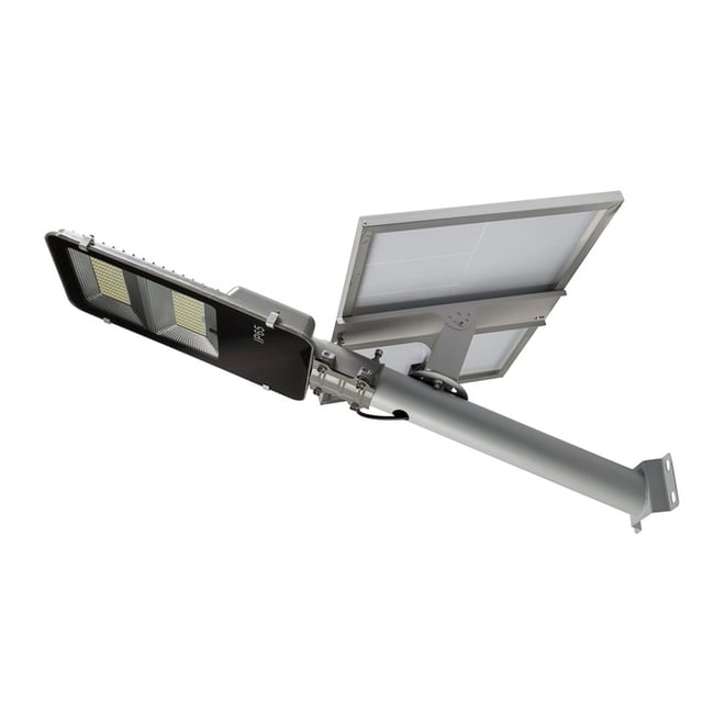 Lampa solara stradala cu panou solar si telecomanda, 200 W, Jortan JT-YSTZ-200W, suport metalic, rezistent la apa