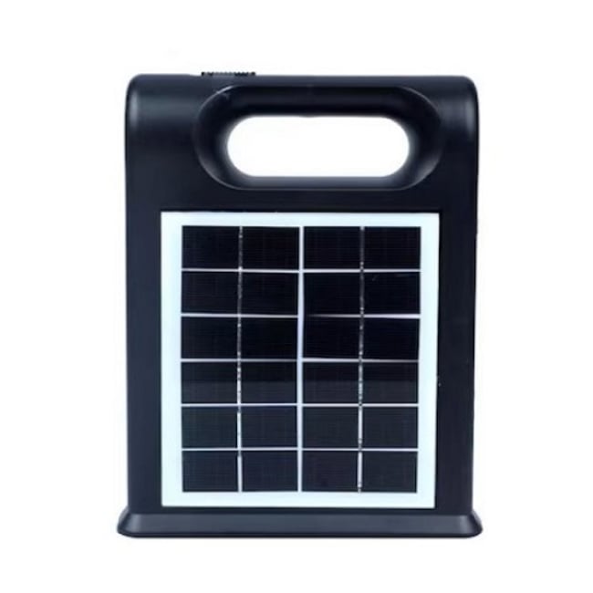 Kit Panou Solar 30W, Acumulator Lithium, 1 x USB, Lanterna, 2 Becuri Incluse, Radio FM, Bluetooth