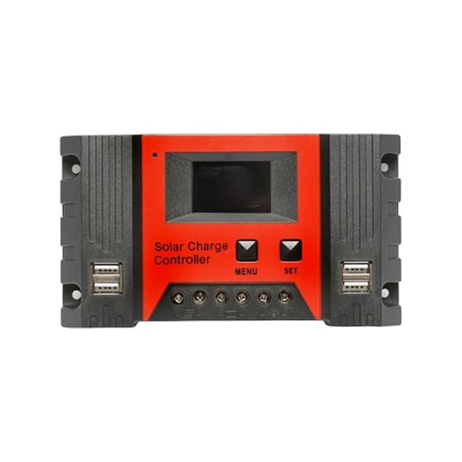 Regulator tensiune PWM panou solar 20A 12V/24V 4X port USB (12V=260W) (24V=520W) max. 50V