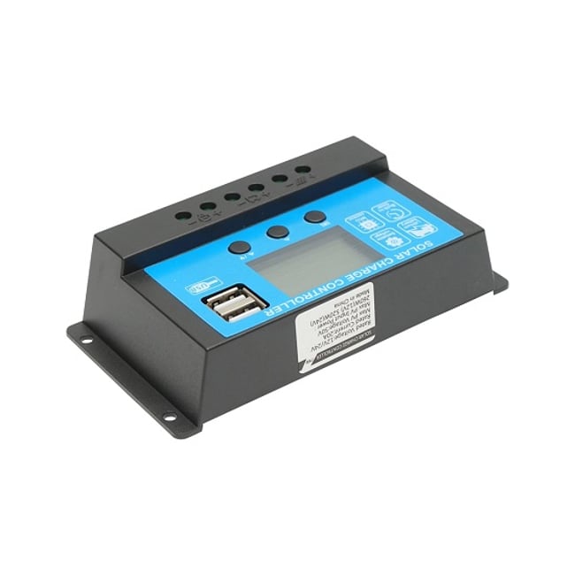 Regulator tensiune pentru panou solar 12/24V, 20A, 2X port USB