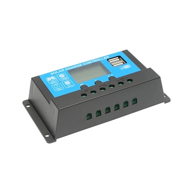 Regulator tensiune pentru panou solar 12/24V, 20A, 2X port USB