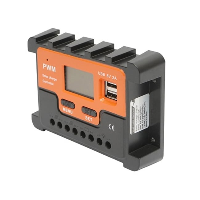 Regulator tensiune pentru panou solar 10A 12V/24V 2X port USB 5V/2A