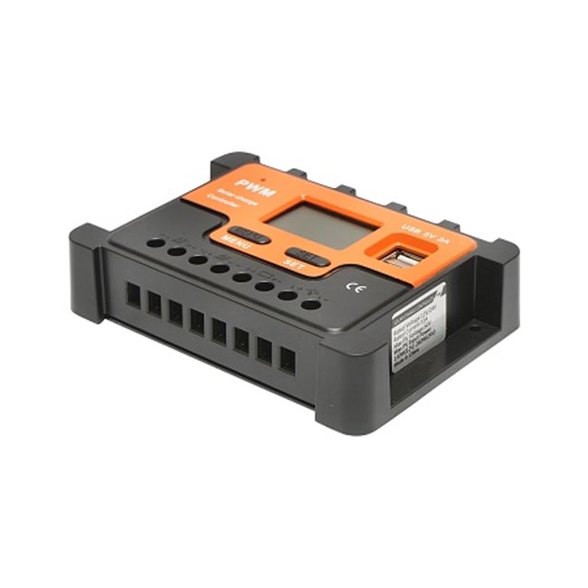 Regulator tensiune pentru panou solar 10A 12V/24V 2X port USB 5V/2A