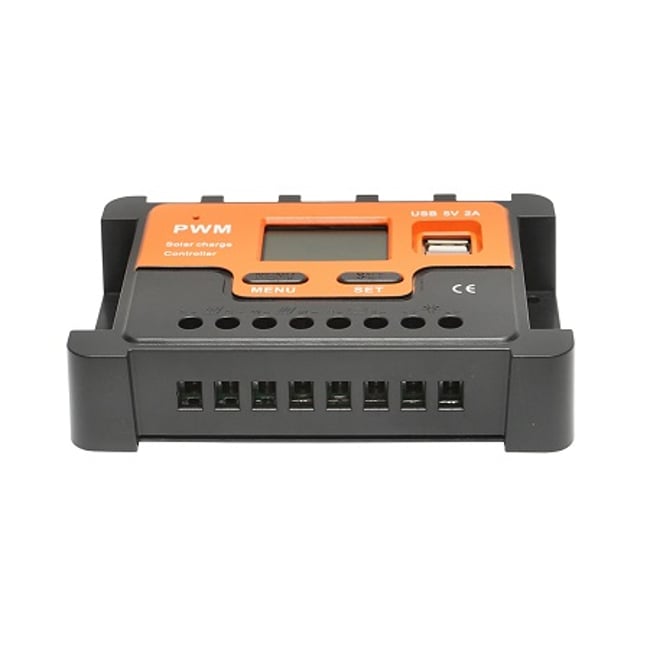 Regulator tensiune pentru panou solar 10A 12V/24V 2X port USB 5V/2A