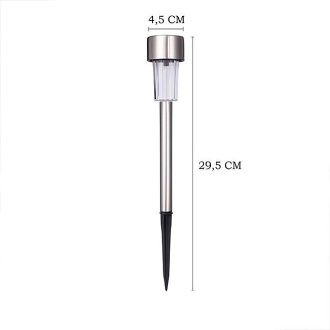 Set 10 Lampi Solare de Gradina Tobago, 0.06 W, 30 x 5 cm, LED, Plastic, Tip Tarus, Lumina Alba