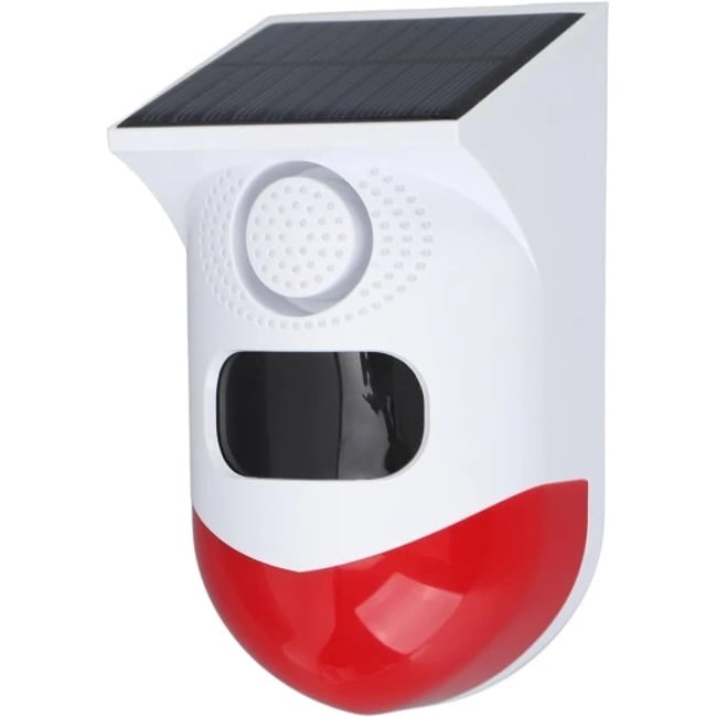 Alarma Cu Incarcare Solara Si Telecomanda Pentru Exterior