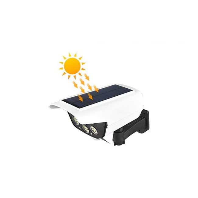 Lampa solara tip camera de supraveghere, senzor de miscare si telecomanda