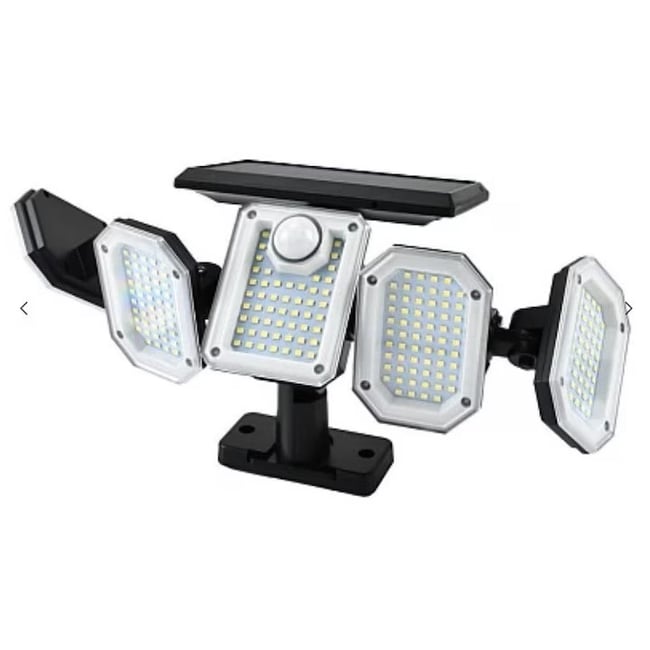 Lampa Solara Cu 5 Casete, 300 LED-uri, Exterior, Telecomanda, Senzor De Miscare