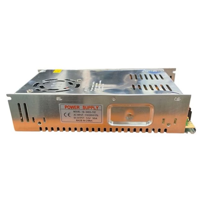 Sursa de alimentare 12V 30A metalica, 360W, pentru camere de supraveghere si banda led, modulara