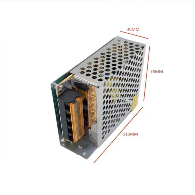 Sursa de alimentare 12V 5A metalica, 60W, pentru camere de supraveghere si banda led