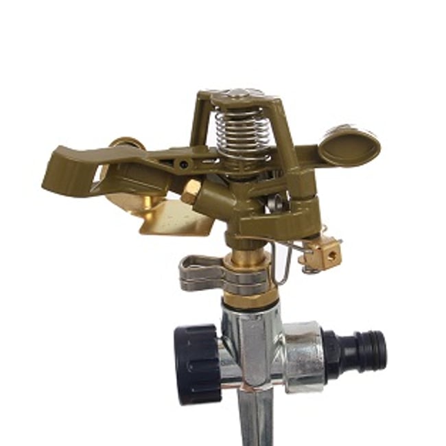 Aspersor metalic tip tarus cu impuls, 5 bar, raza 12 m, 452 mp