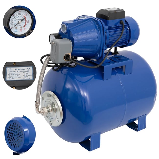 Hidrofor DRK Autojet 100S, 50 L, 1100 W, 60 l/min, H refulare 50 m, absorbtie 9 m