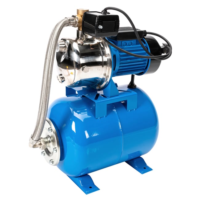 Hidrofor Harcov AUTOJS100, 1100 W, rezervor 24 litri, debit max 60 l/min, adancime max 9 m, H max 50 m, capac pompa inox