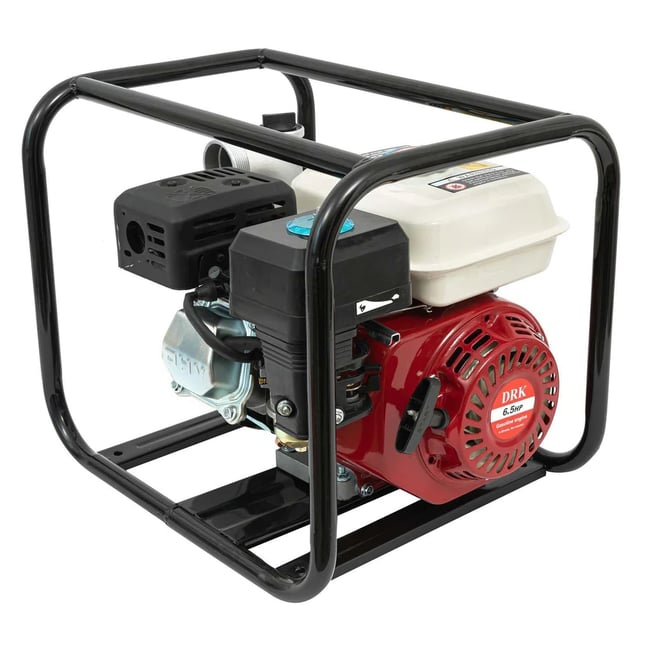 Motopompa apa DRK WP20, 2 Toli, 550 l/min, 6.5 CP, 4 timpi, refulare 30 m