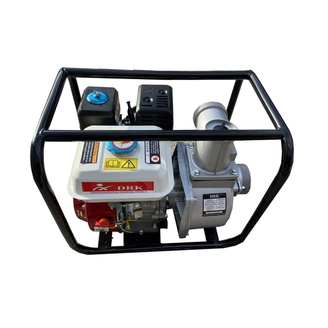 Motopompa apa DRK WP20, 2 Toli, 550 l/min, 6.5 CP, 4 timpi, refulare 30 m