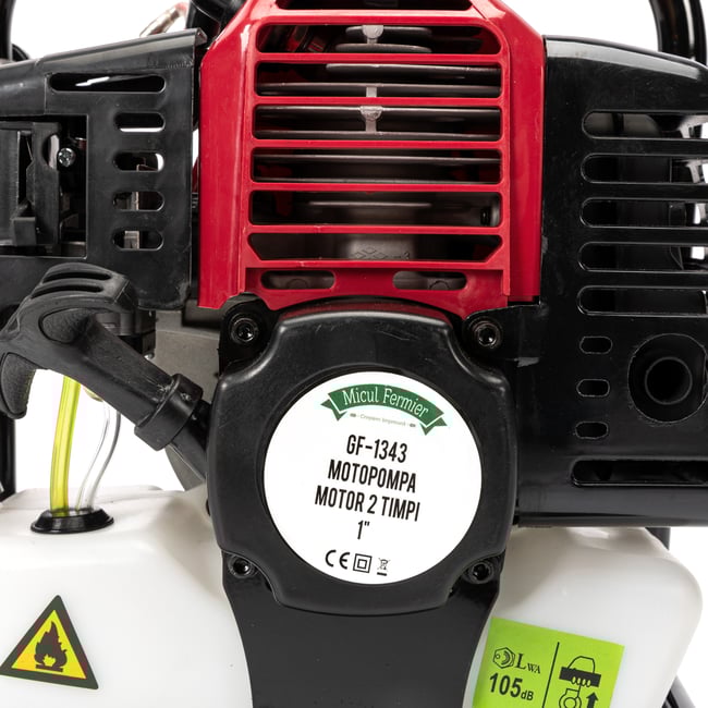 Motopompa apa Micul Fermier GF-1343, 1 Tol, 8000 l/h, 2CP, 2 timpi, adancime 7m, inaltime 35m