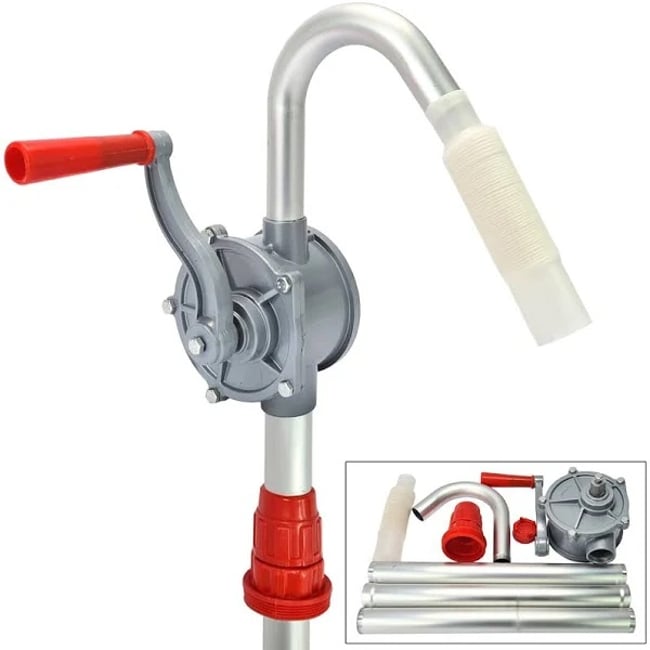 Pompa transfer lichide manuala Vorel 78002, pentru motorina, ulei si alti combustibili 20L/min