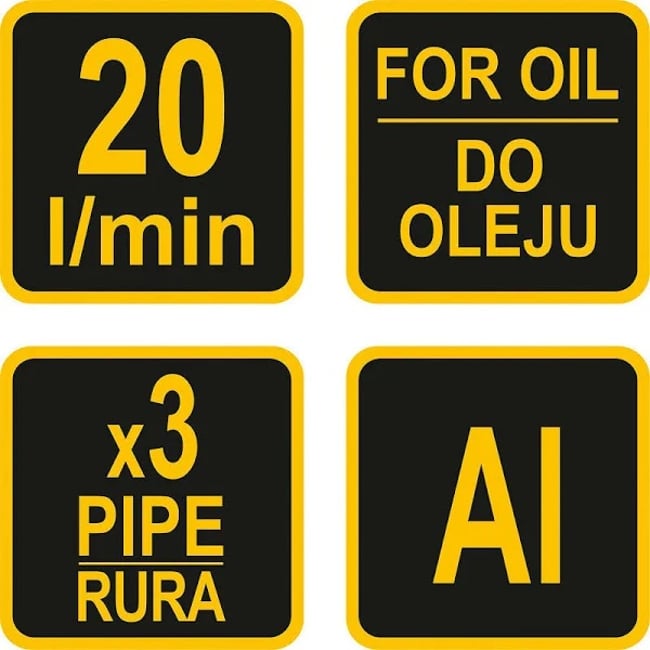 Pompa transfer lichide manuala Vorel 78002, pentru motorina, ulei si alti combustibili 20L/min