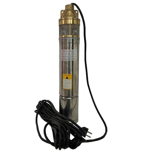 Pompa submersibila cu turbina, DRK, 4SKM-10, 750 W, refulare 190 m, 3m³/h, bobinaj cupru