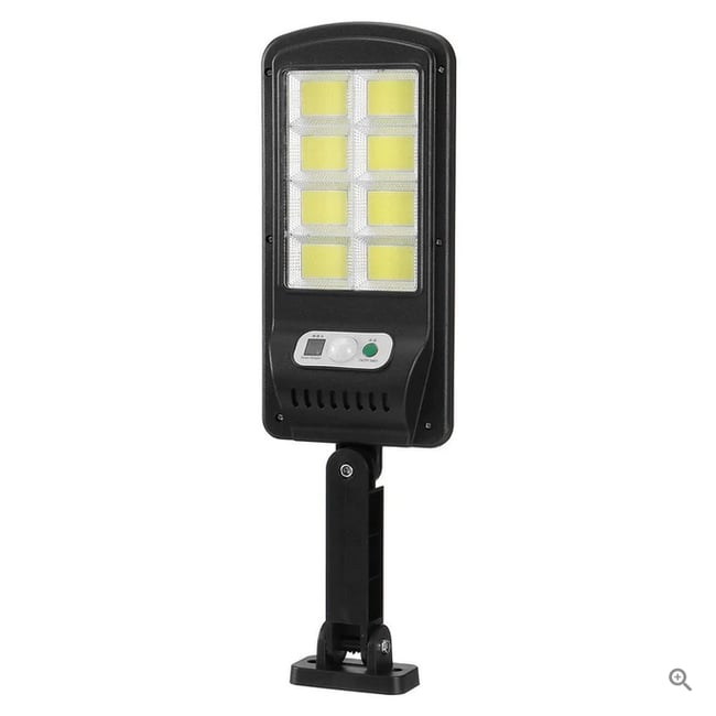 Lampa stradala cu incarcare solara si senzor de miscare + telecomanda, 8 COB