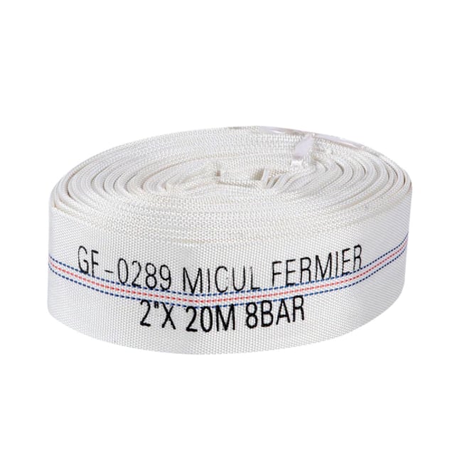 Furtun de irigat tip pompier, 2 TOLI , lungime 20 m, presiune 8 bari, Micul Fermier GF-0289