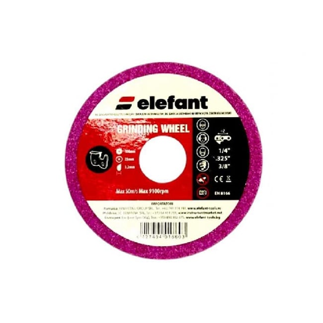 Disc abraziv 100x3.2x23mm pentru masina de ascutit lant