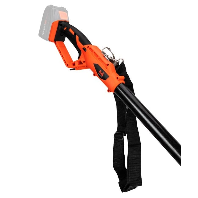 Fierastrau electric cu lant pentru taiat crengi, Evotools ONE EPTO, telescopic, lungime sina 20 cm, cu incarcator si acumulator 18 V, 2 Ah