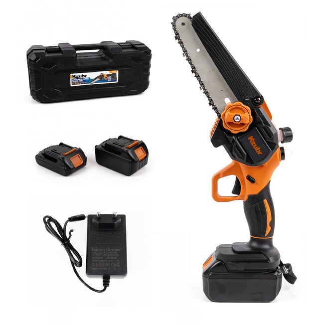 Mini drujba cu acumulator, Kzubr K10027, 21 V, 2 baterii, valiza transport