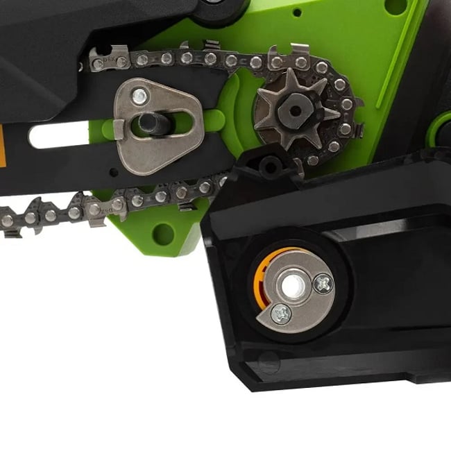 Mini drujba cu acumulator PROCRAFT PKA46, 20 V, 2 Ah, 2 acumulatori, cu doua lame 6'' si 8'', doua lanturi