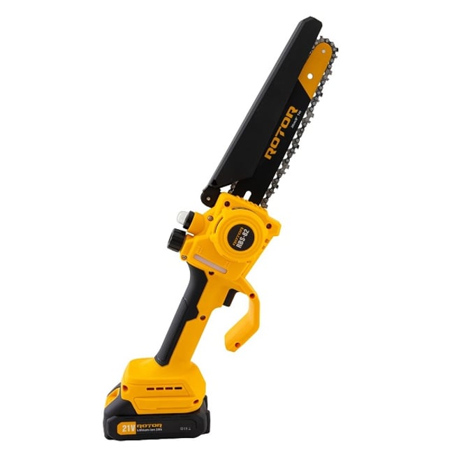 Mini drujba cu acumulator ROTOR RBS-82, 21 V 2 Ah, cu 2 acumulatori, lama 8'' , 4000 rot/min